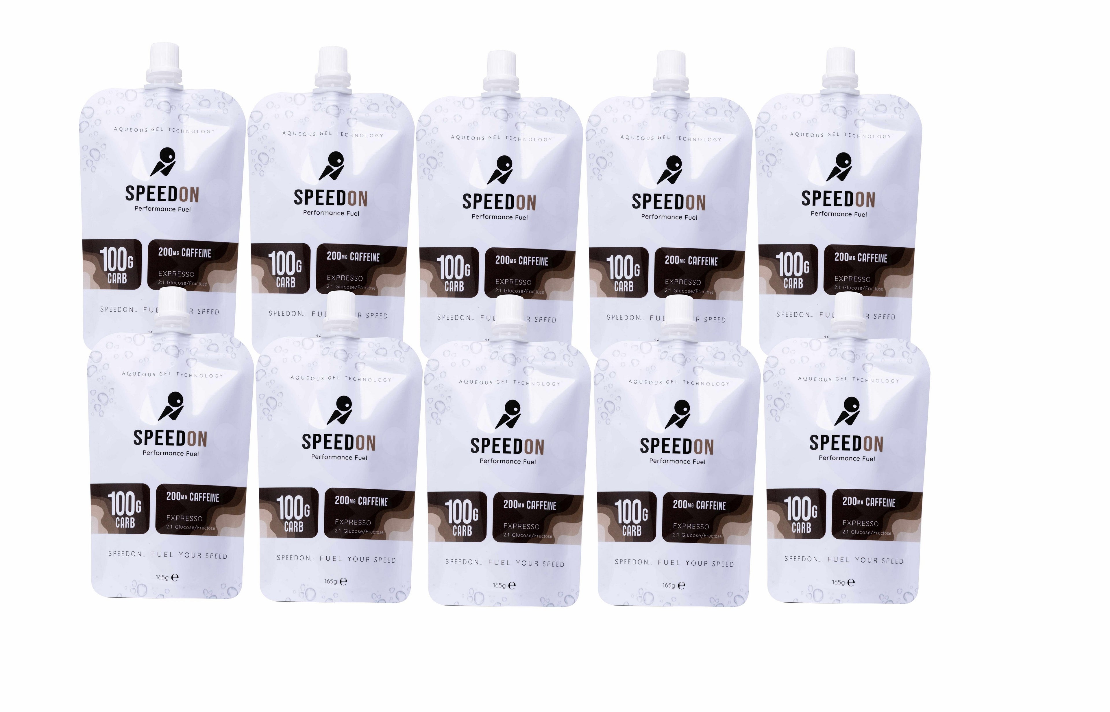 SpeedOn Expresso Caffeinated Gel - 10 pack (100g)