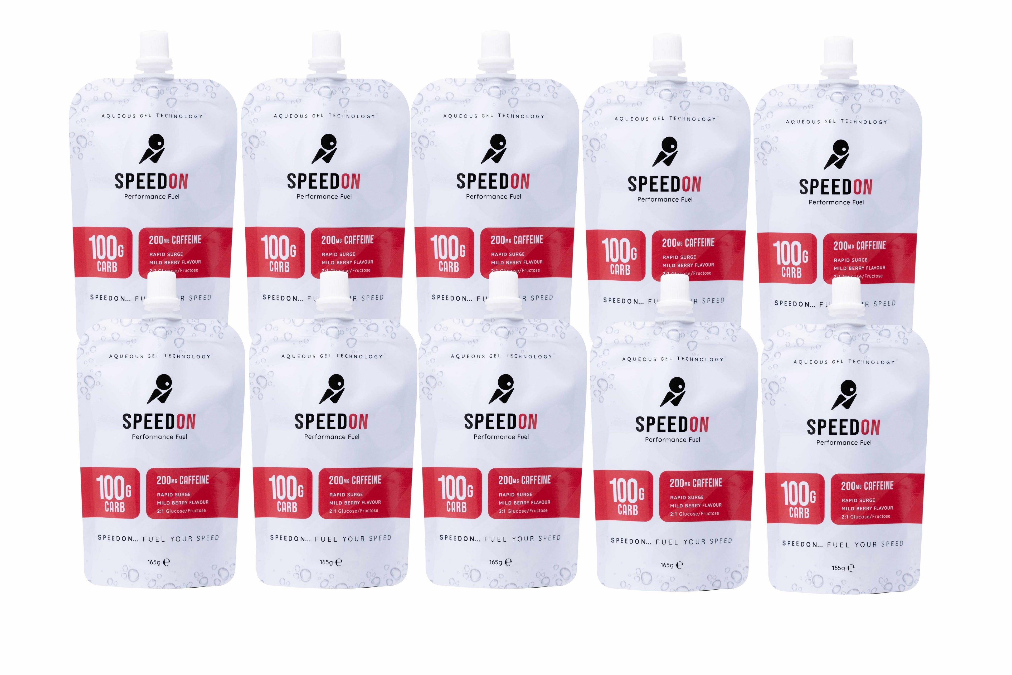 SpeedON Mild Berry Caffeinated - 10 pack (100g)
