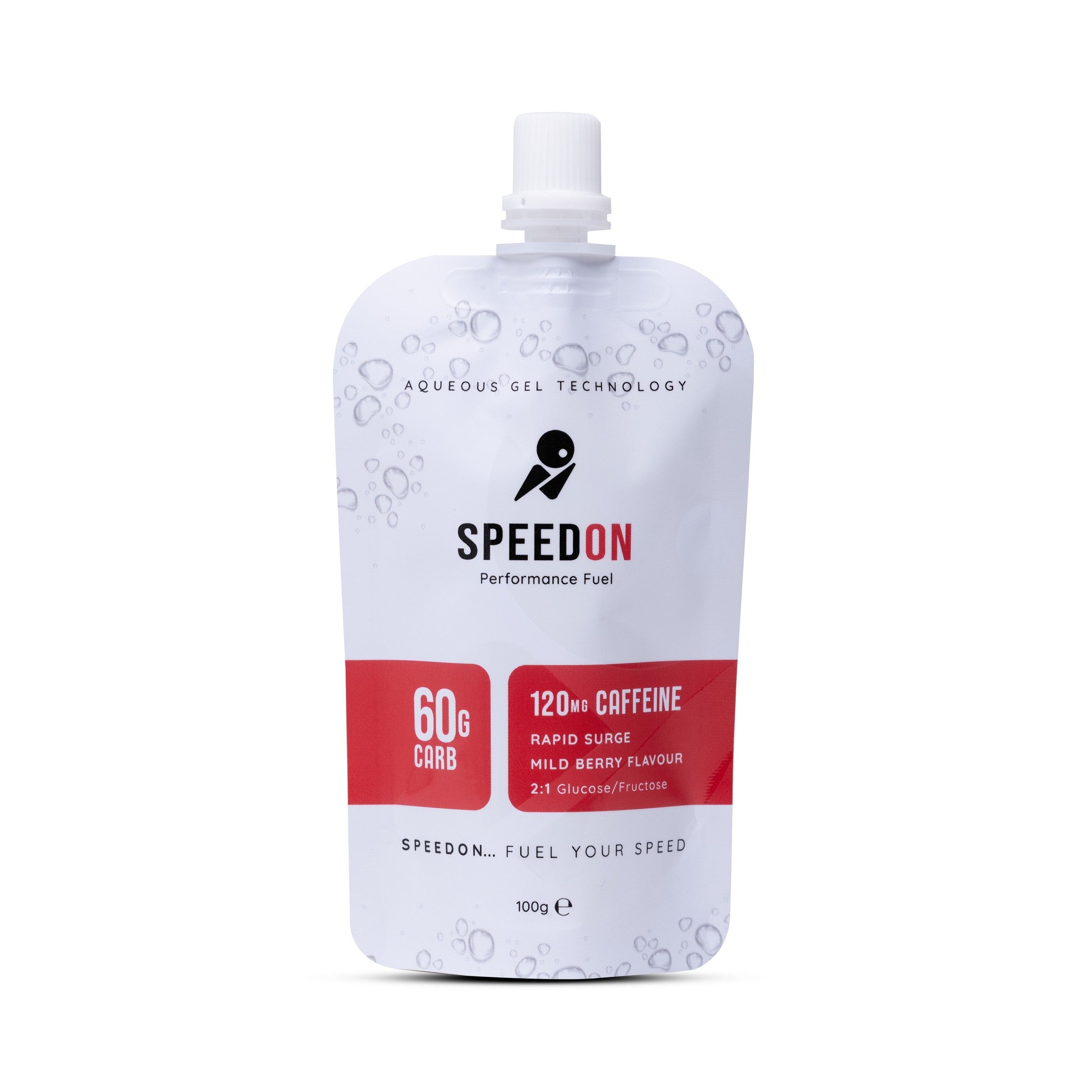 SpeedON Mild Berry Caffeinated Gel Front
