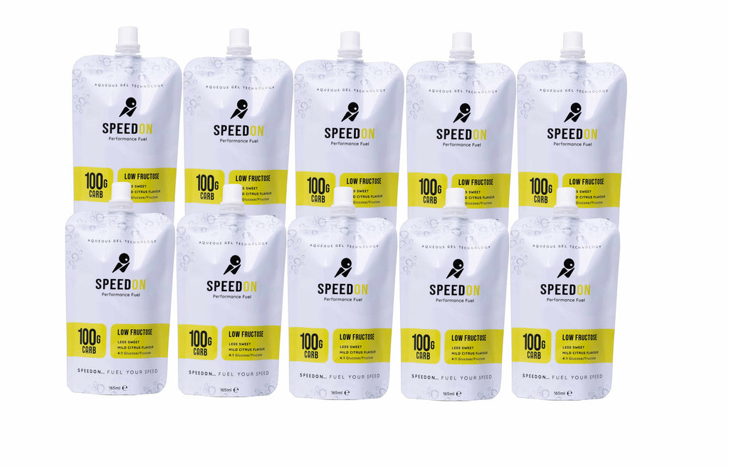 SpeedON Mild Citrus Low Fructose Gel - 10 pack (100g)