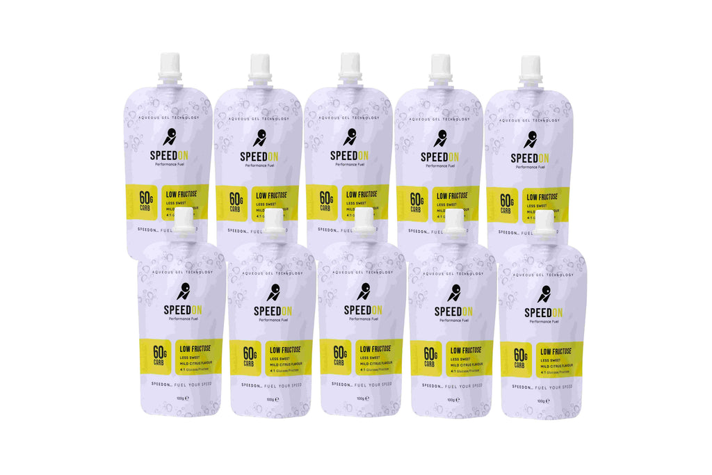 SpeedON Mild Citrus Low Fructose Gel - 10 pack (60g)