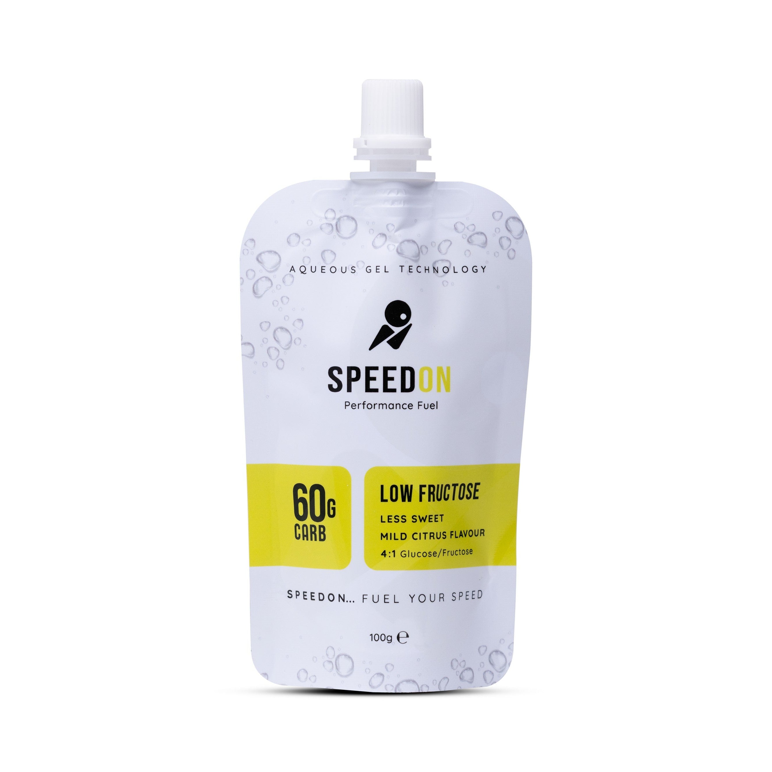 SpeedON Mild Citrus Low Fructose Gel Front