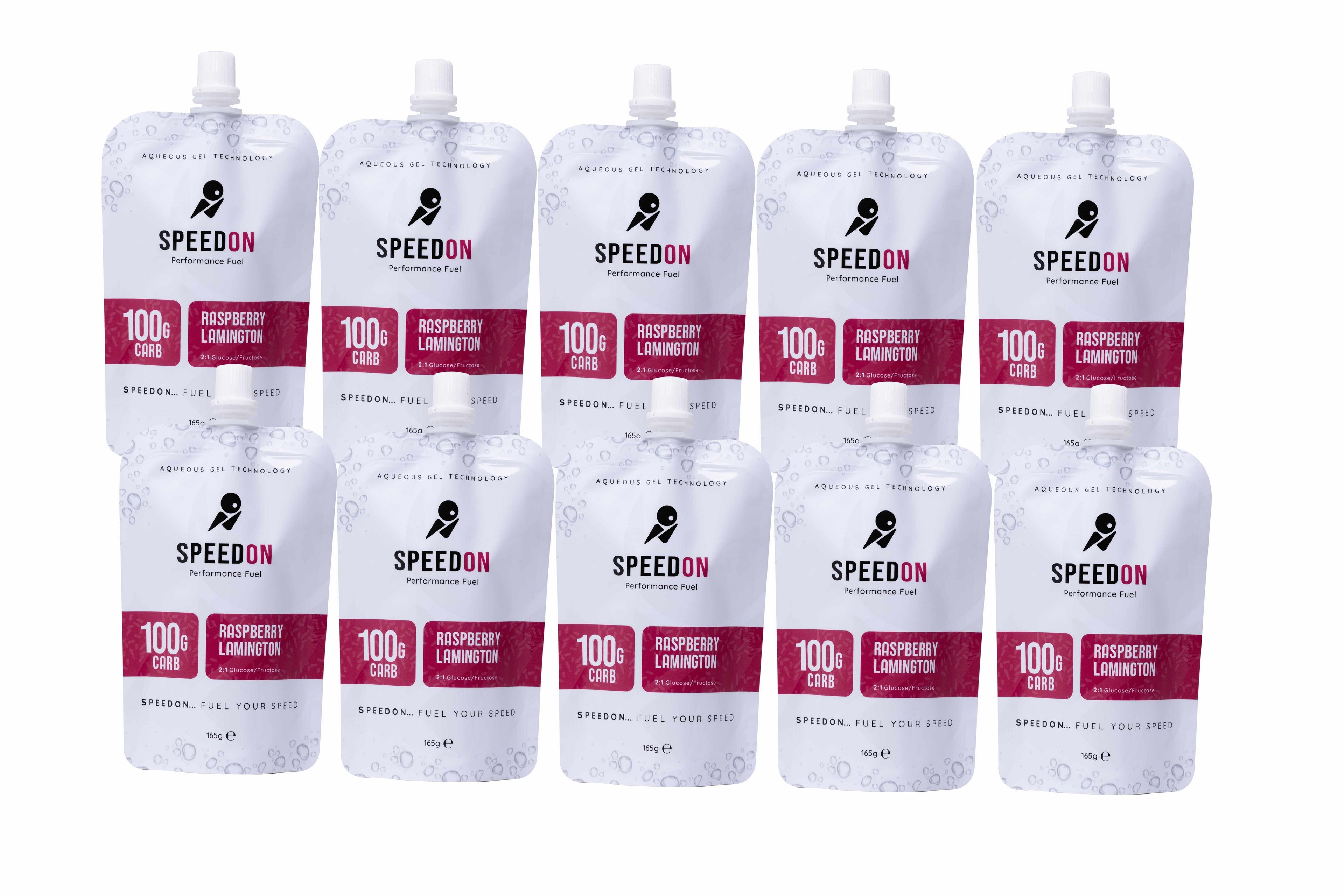 SpeedON Raspberry Lamington - Kiwi Icon Gel - 10 pack (100g)