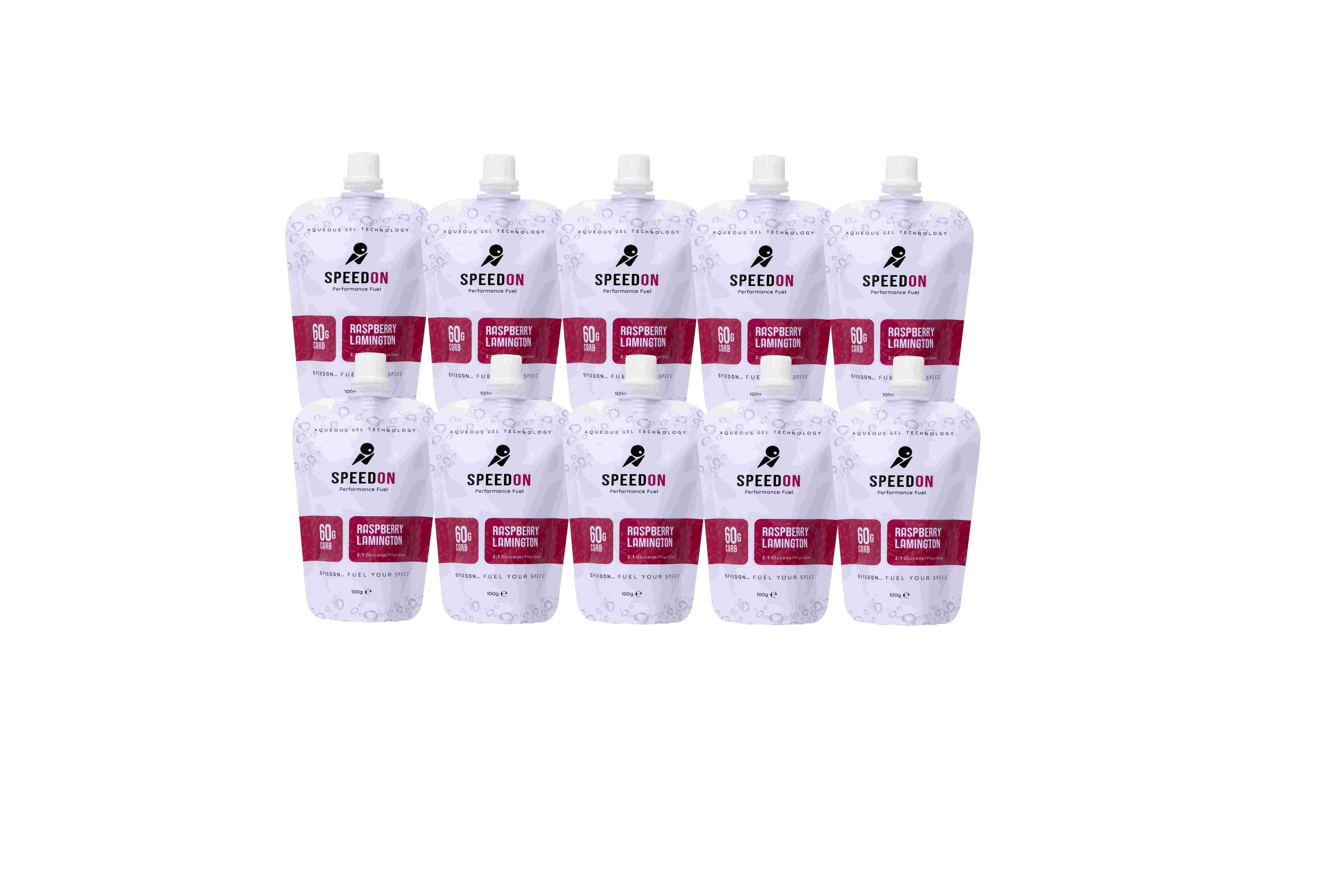 SpeedON Raspberry Lamington - Kiwi Icon Gel - 10 pack (60g)