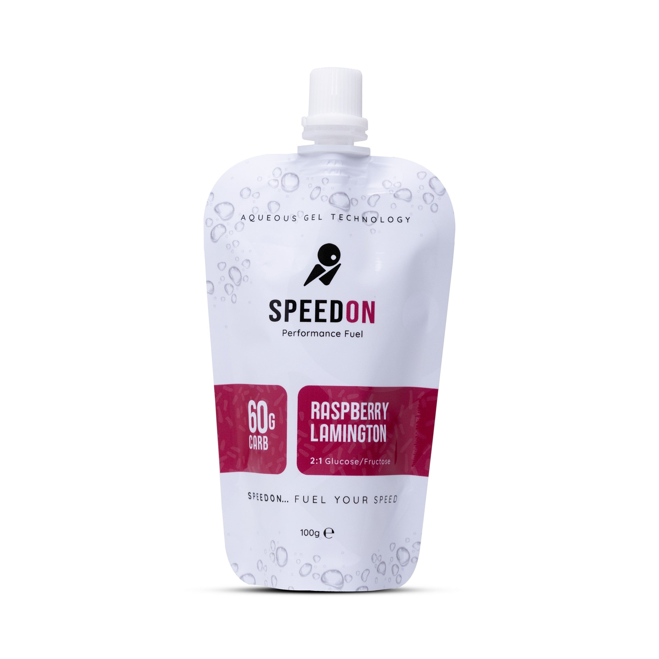 SpeedON Raspberry Lamington - Kiwi Icon Gel Front