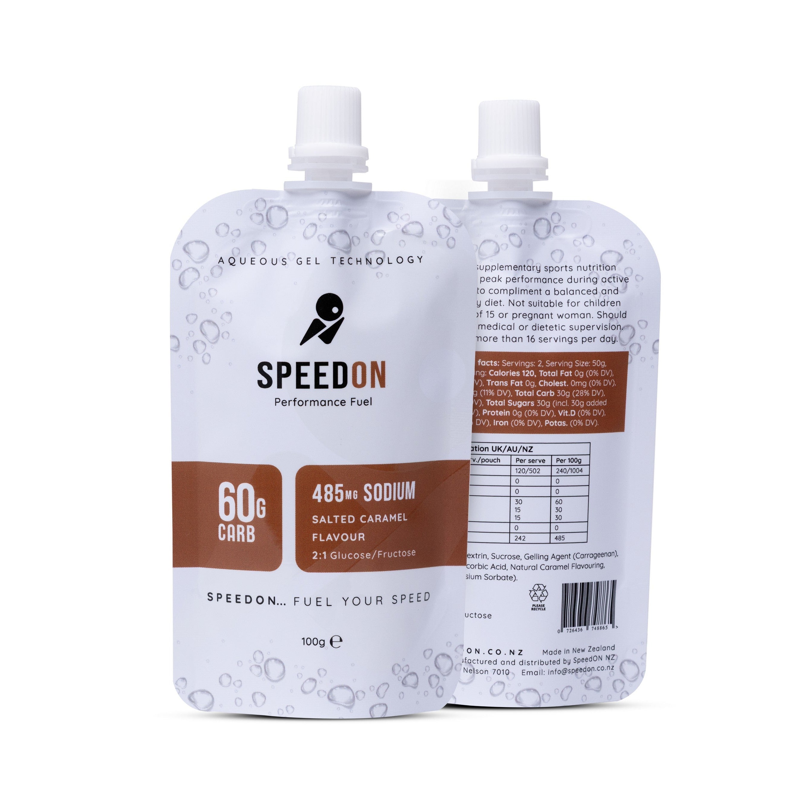 SpeedON Salted Caramel Gel Front & Back